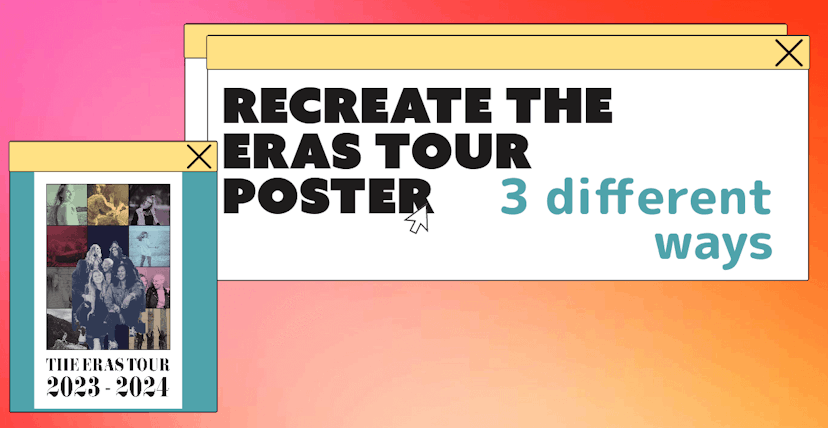 cover image for Recreate the Eras Tour Poster with these 3 templates
