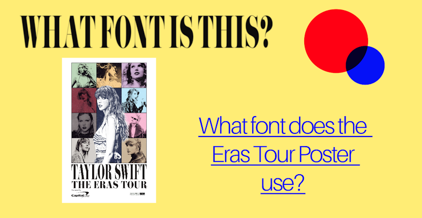 cover image for What font does the Eras Tour Poster use?